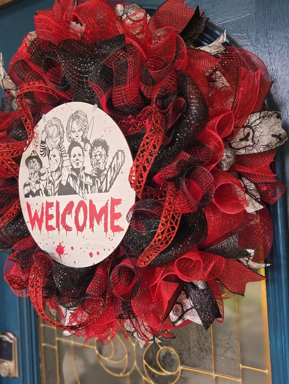 Handmade welcome halloween